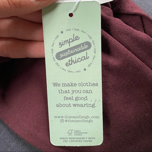 theo + leigh. baby Fox Burgundy Leggings - NWT - Picture 6 of 7